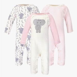 Elephant Print and Pink Kids One Piece Set